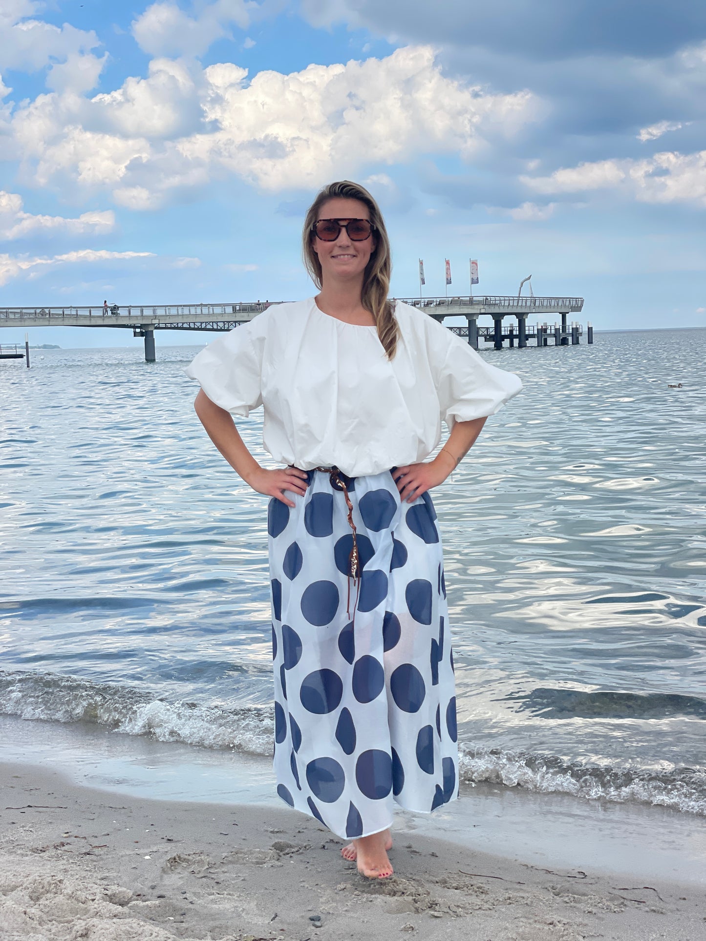 The Dotty Beach Set - Navy Dots