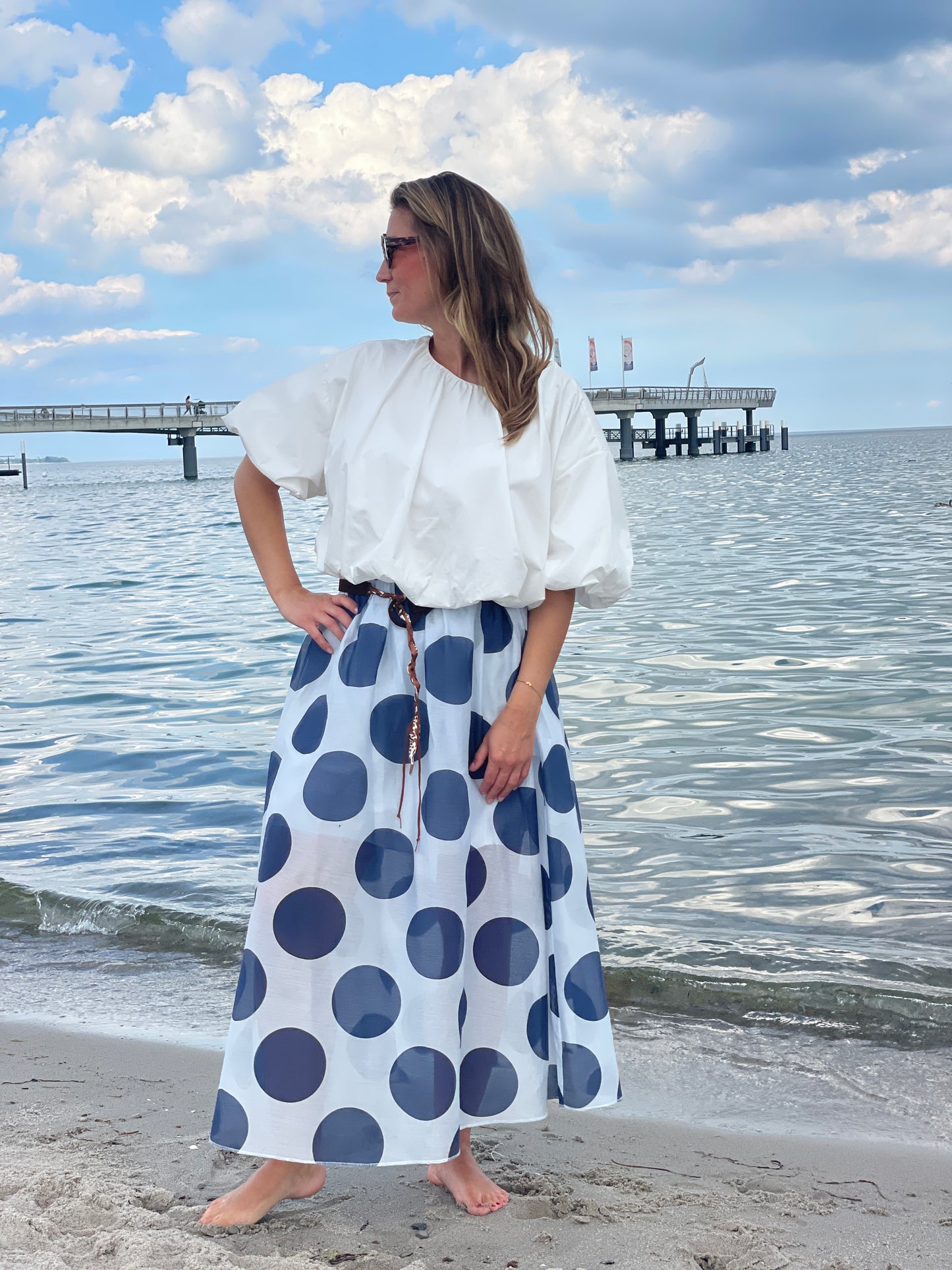The Dotty Beach Set - Navy Dots