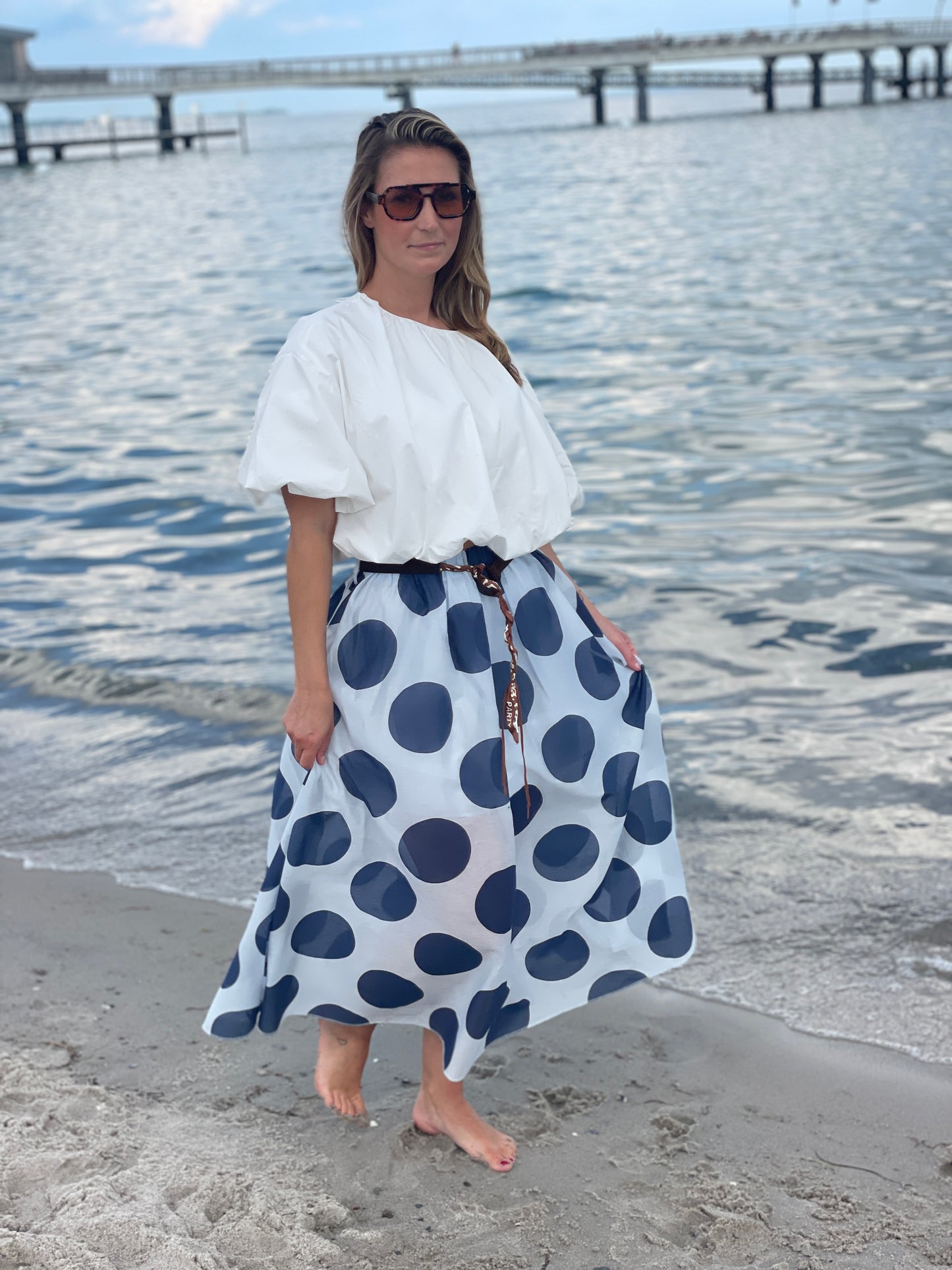 The Dotty Beach Set - Navy Dots