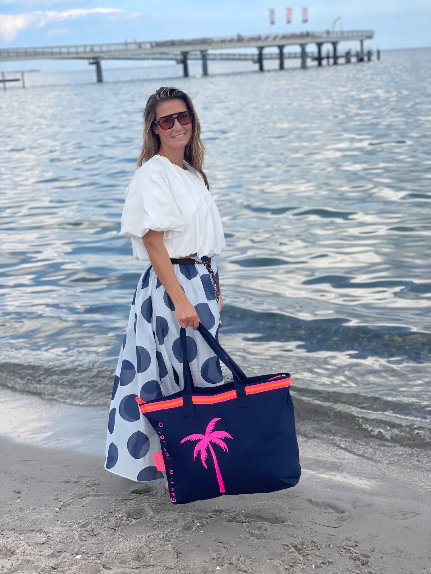 The Dotty Beach Set - Navy Dots
