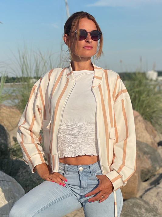 Blouson Jacke Sand Beige