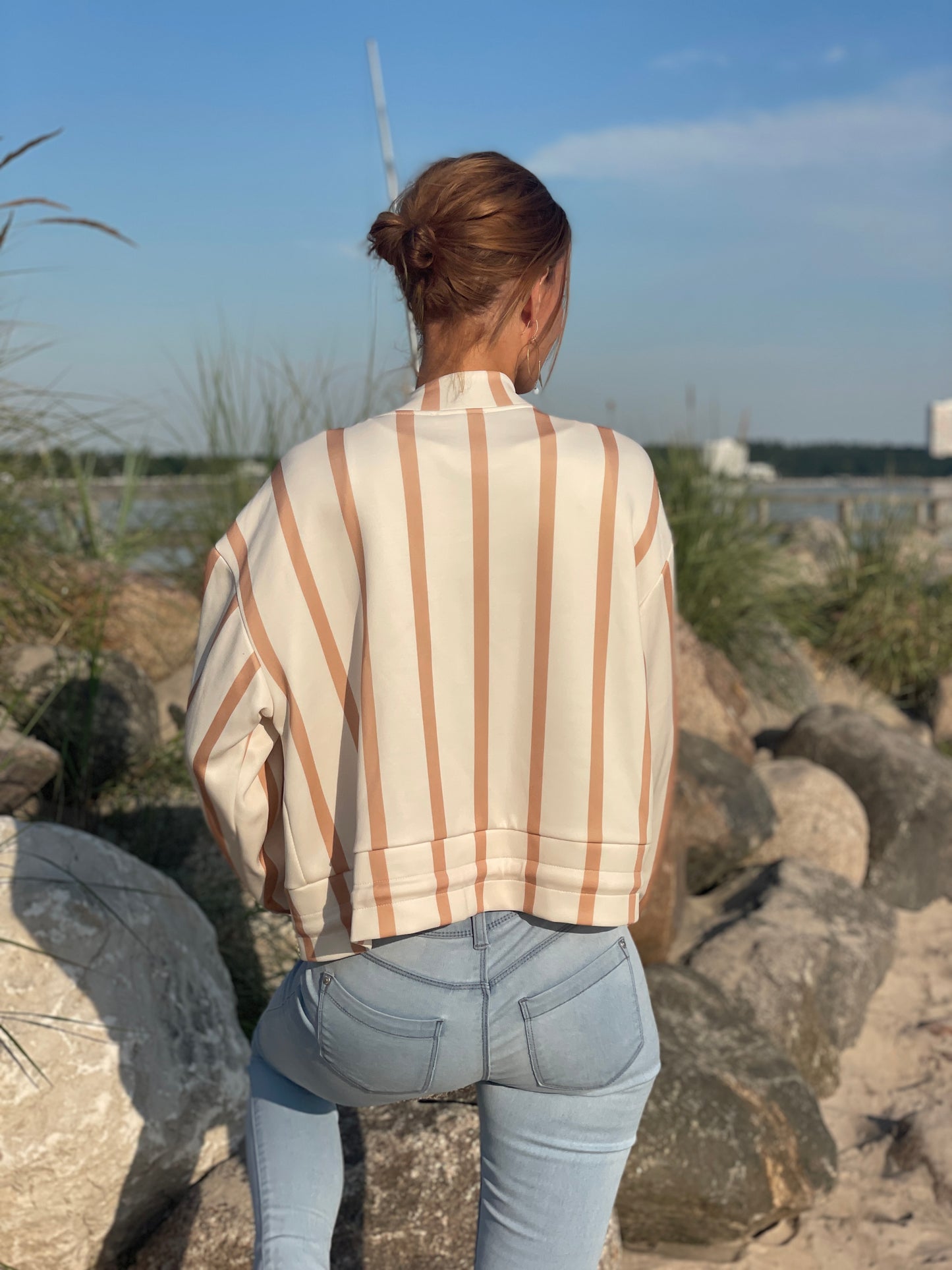 Blouson Jacke Sand Beige