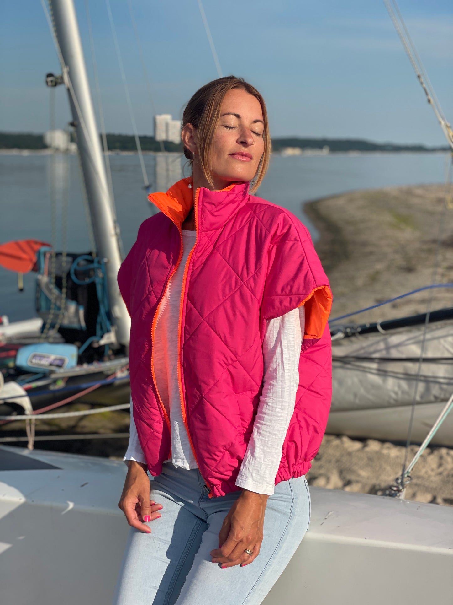 Wendeweste Pink Sunset
