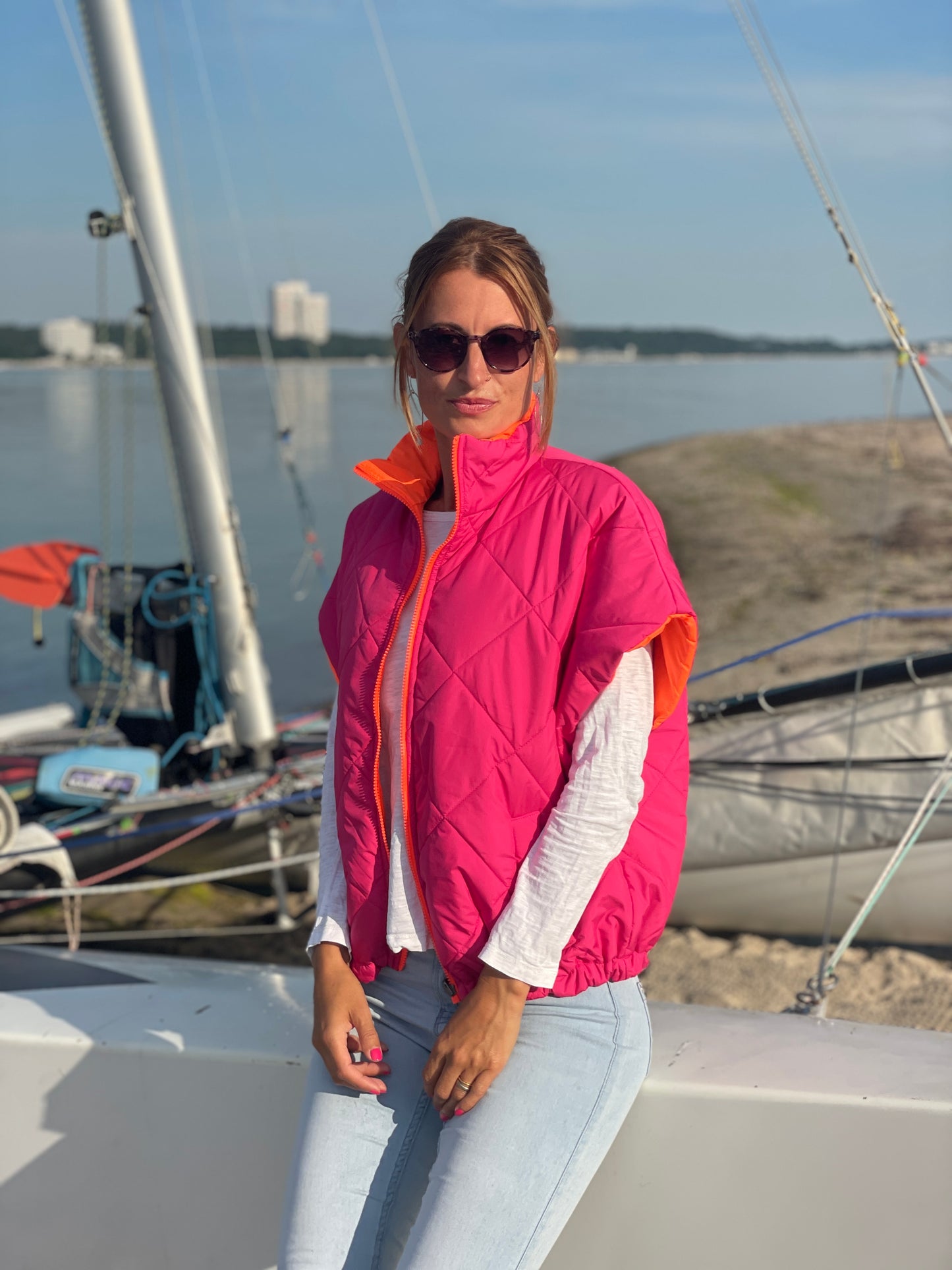 Wendeweste Pink Sunset