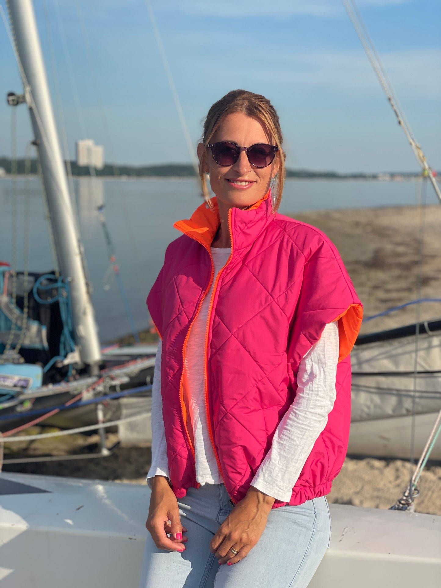Wendeweste Pink Sunset