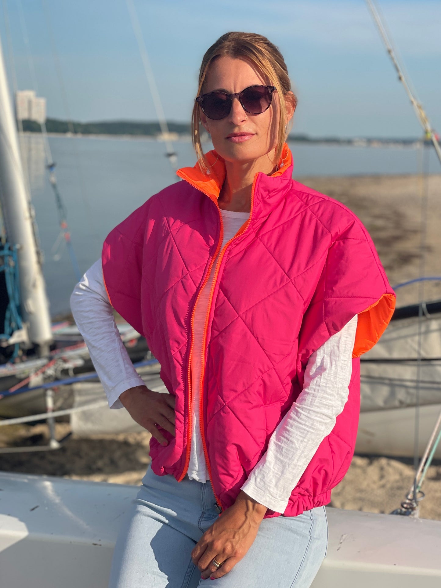 Wendeweste Pink Sunset