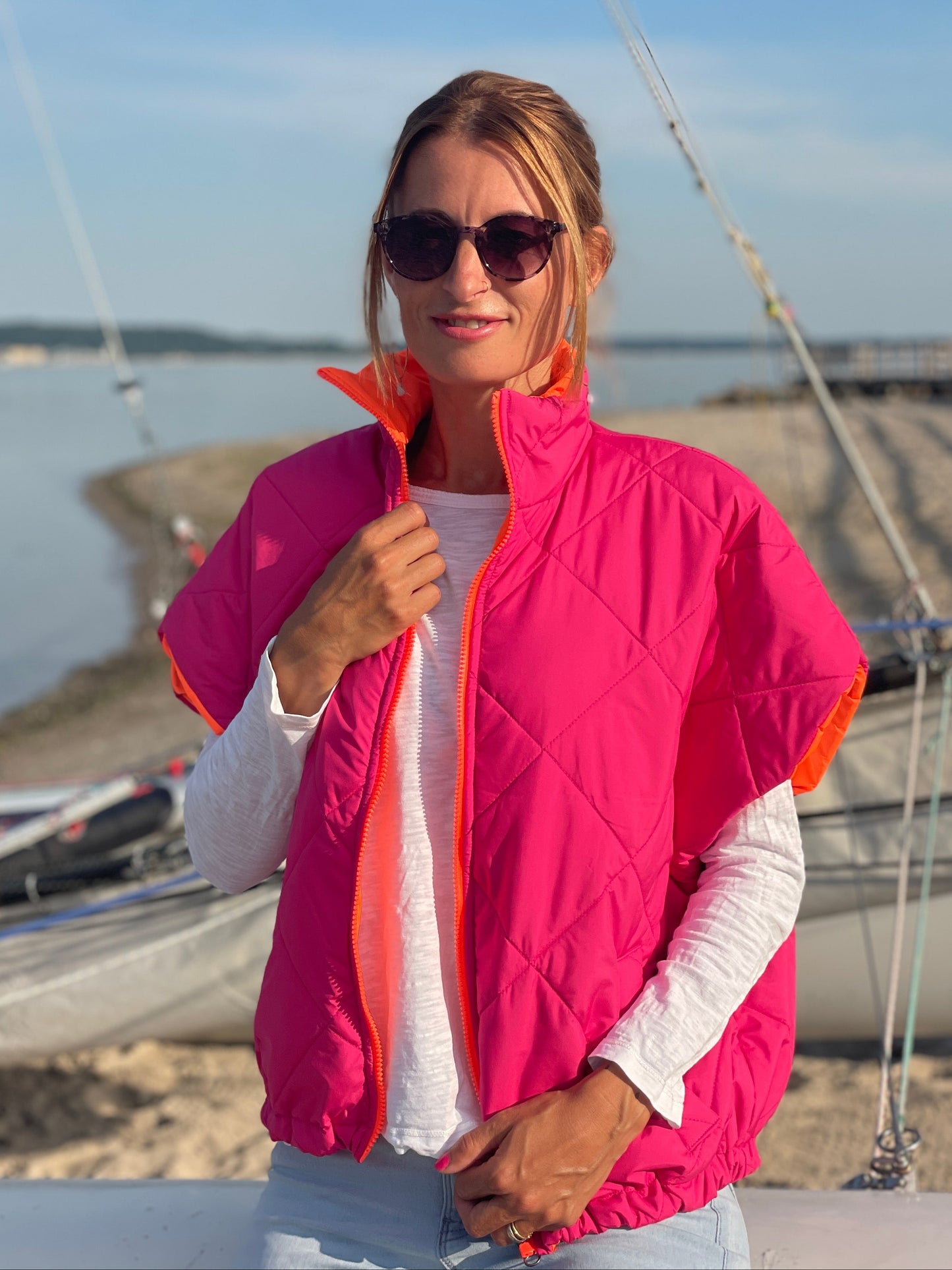 Wendeweste Pink Sunset