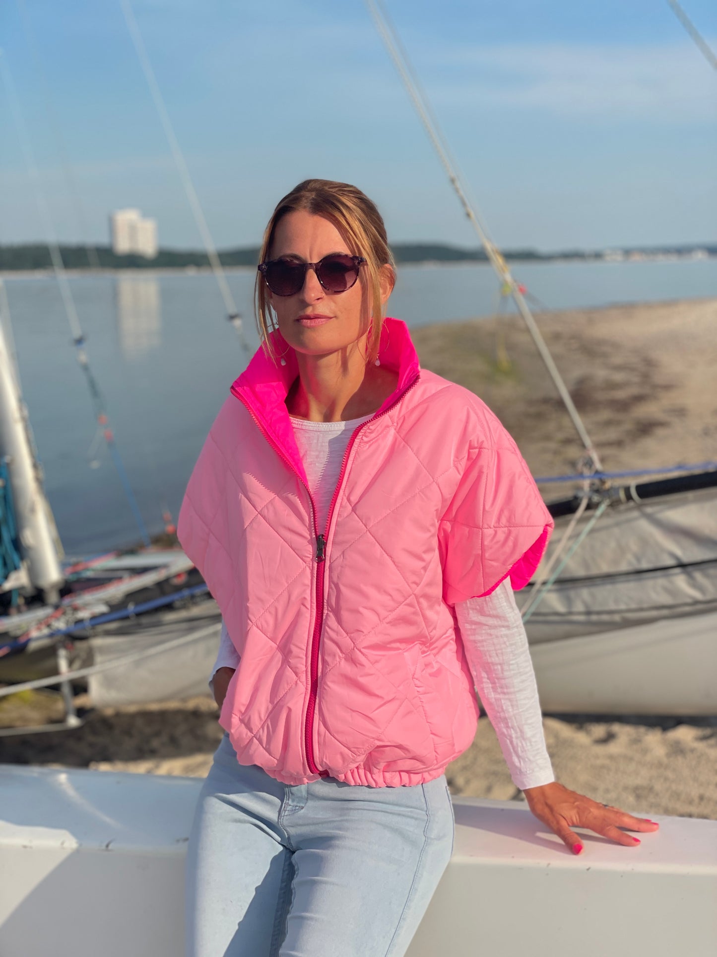 Wendeweste Candy Pink