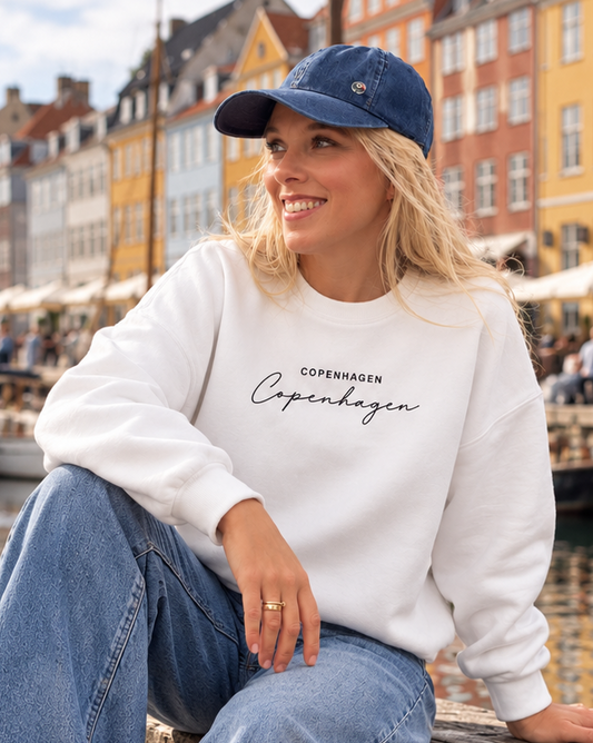 Oversize Sweatshirt Copenhagen – Weiss