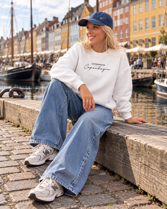 Oversize Sweatshirt Copenhagen – Weiss