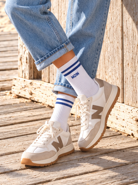 Tennissocken „MOIN“ – Küstenliebe für deine Füße