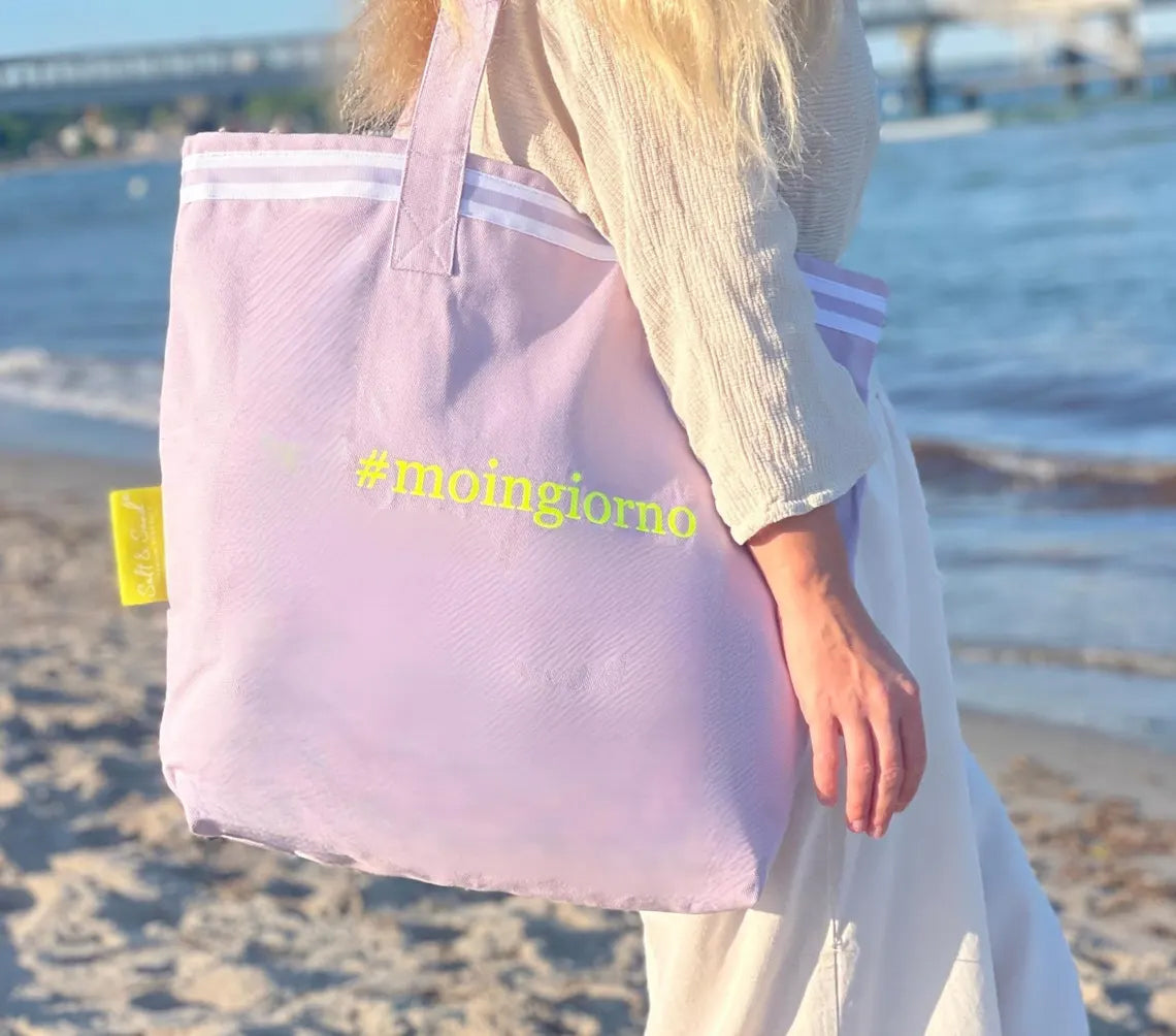 Canvas Shopper Tasche lavendel moingiorno