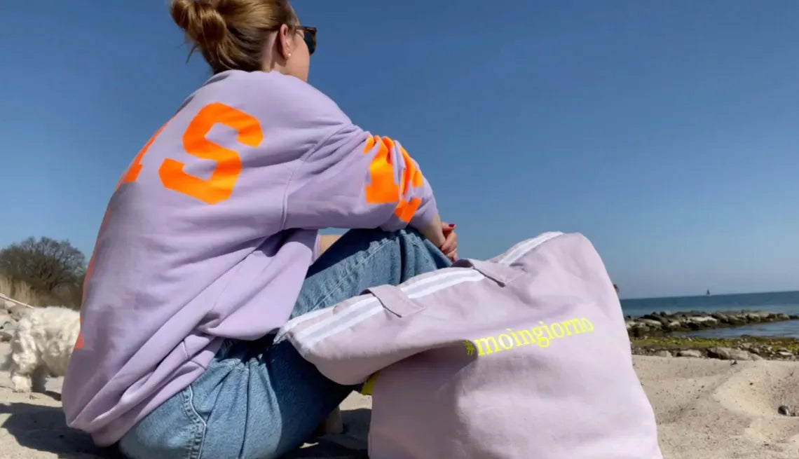 Canvas Shopper Tasche lavendel moingiorno