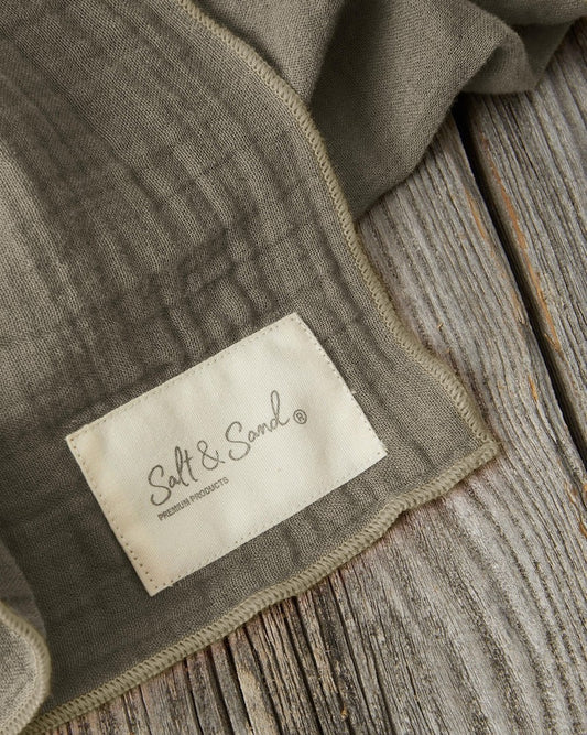 Musselin Tuch Damen l Oliv