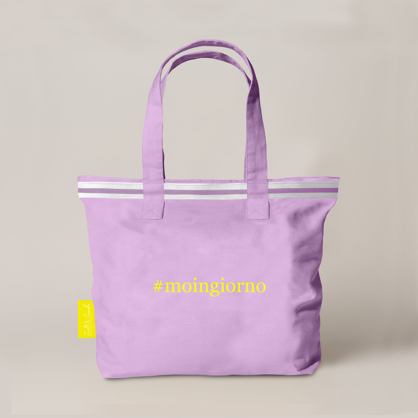 Canvas Shopper Tasche lavendel moingiorno
