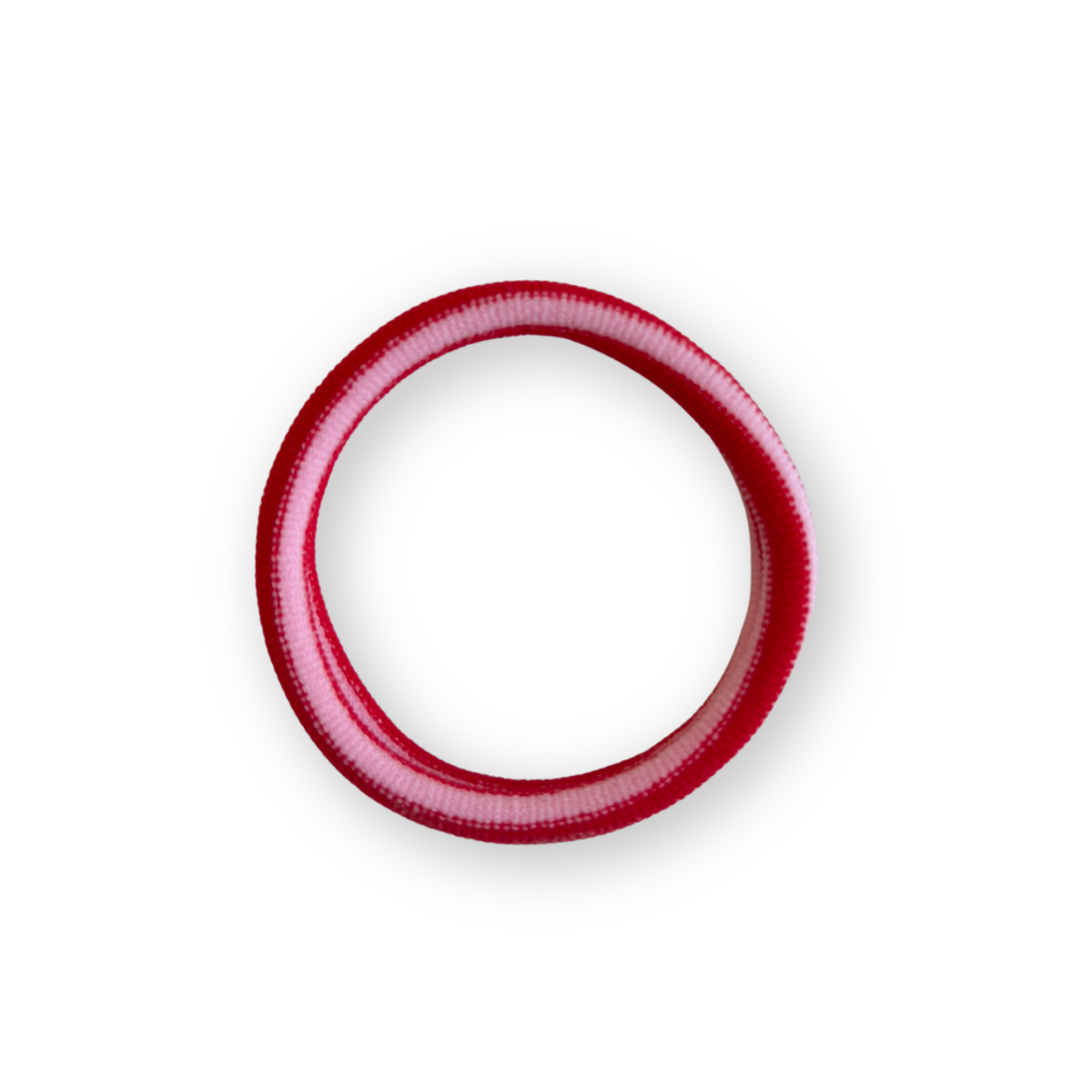 Haargummi Lulu – Rosa-Rot gestreift