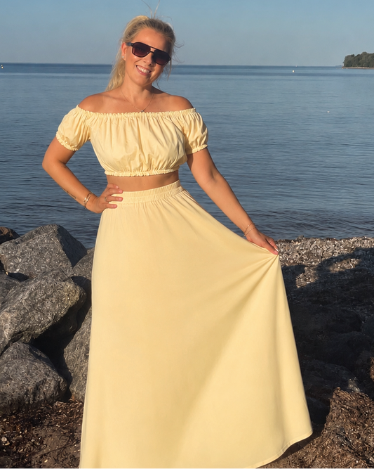 Summer Breeze Set Rock mit Top butter yellow