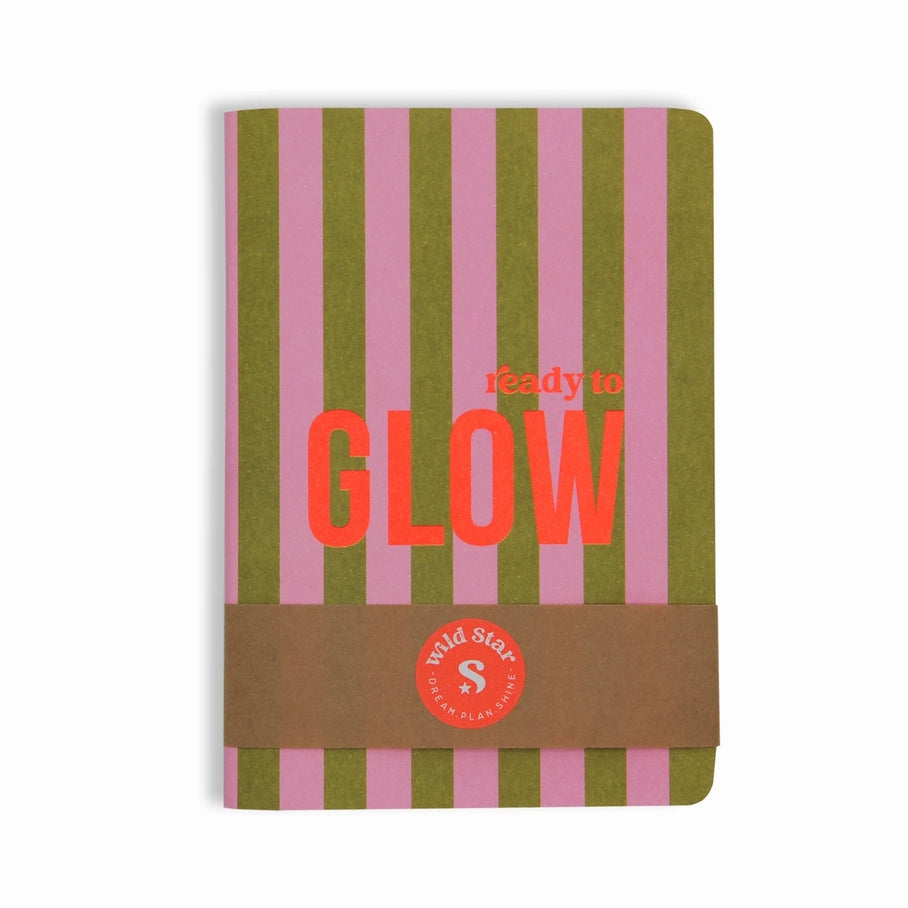 A6 Notizbuch „Ready to Glow“ – Rosa & Neonkoralle