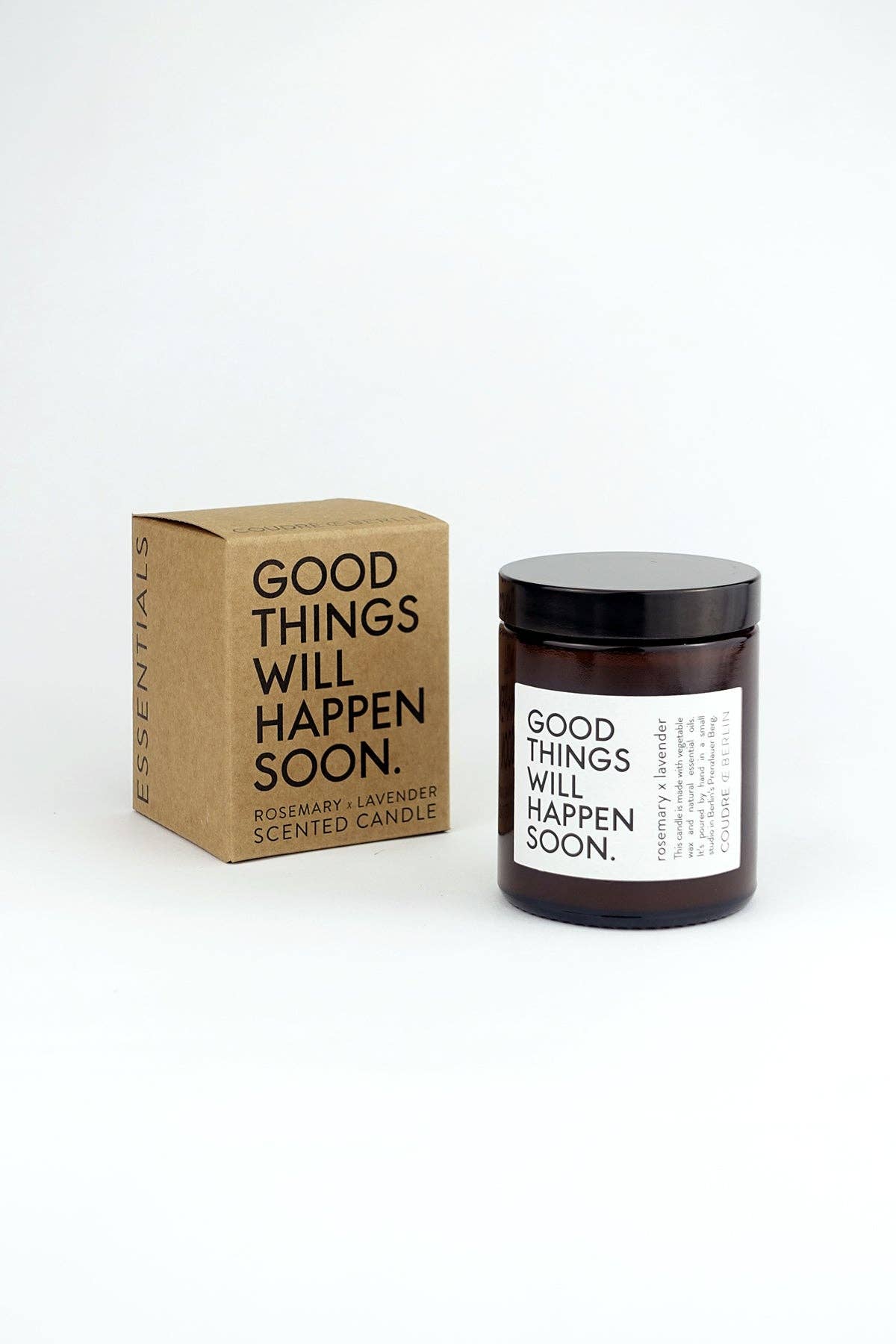 Duftkerze Rosmarin & Lavendel – Good Things Will Happen