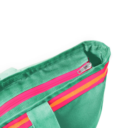 XL Canvas Rucksack Damen l türkis Le Voyageur